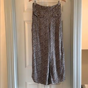 American eagle leopard print culottes